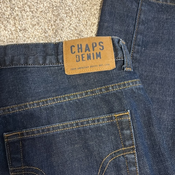 Chaps Blue Straight Jeans Classic Fit - Picture 4 of 4